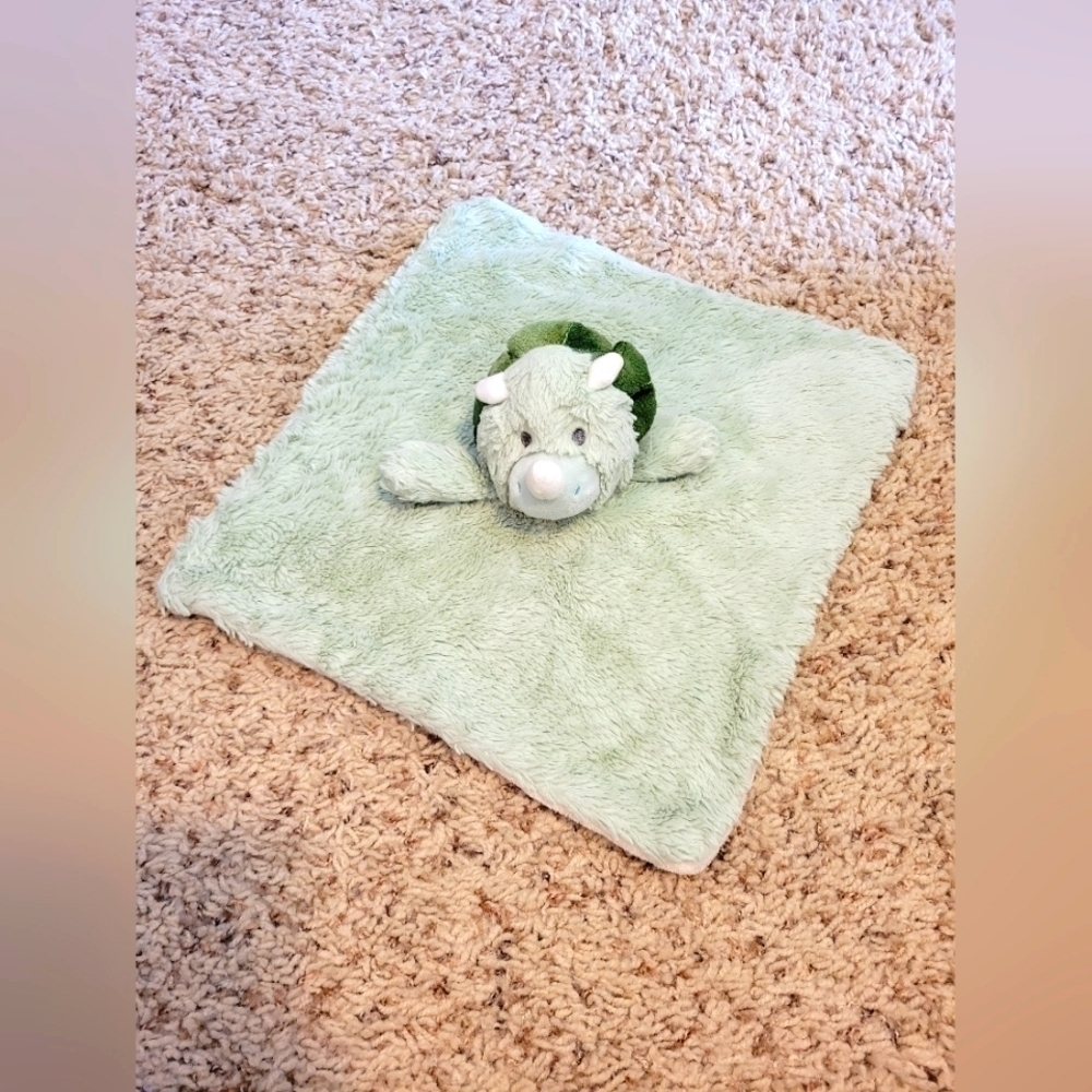 K. Luxe green dinosaur blanket
